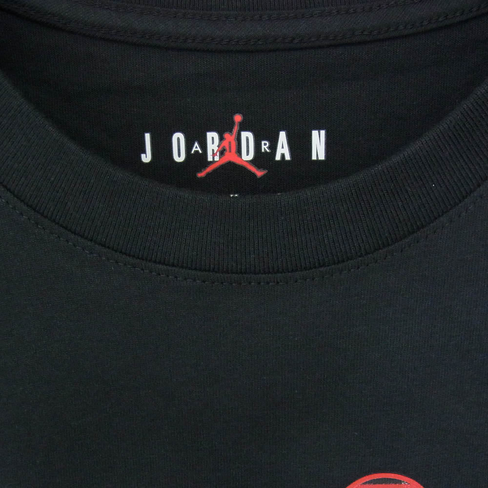 NIKE ナイキ FZ1977-010 JORDAN BRAND M J FLT ESS HLDY JM CREW ジョーダン マーク プリント クルーネック 半袖 Tシャツ ブラック系 M【新古品】【未使用】【中古】