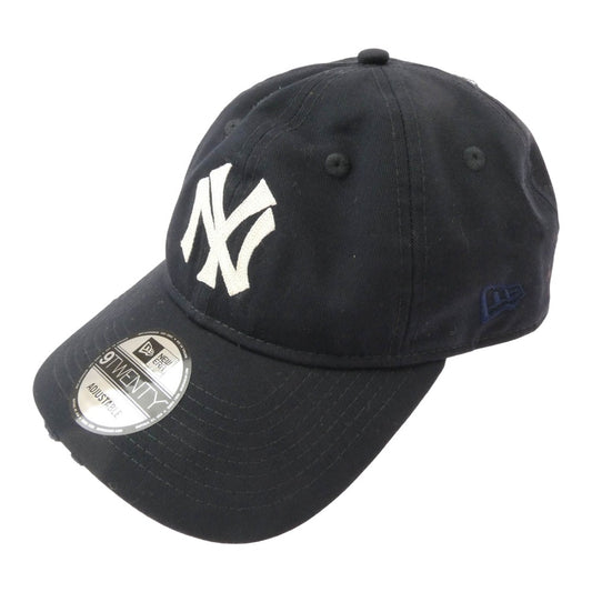 NEW ERA ニューエラ 25AW x JOURNAL STANDARD relum 9TWENTY NY Yankees ヤンキース ヴィンテージ ダメージ加工 ベースボール キャップ ネイビー系【中古】