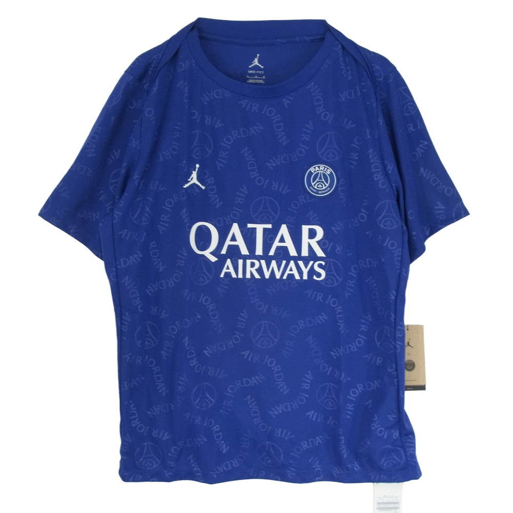 NIKE ナイキ HJ2987-455 × Paris Saint Germain パリ・サンジェルマン ゲームシャツ 半袖 カットソー ネイビー系 XL【新古品】【未使用】【中古】