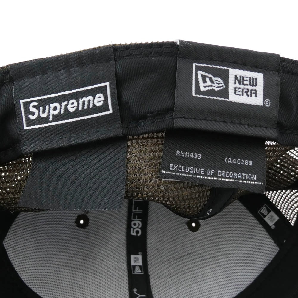 Supreme シュプリーム 22SS Box Logo Mesh Back New Era Cap ボックスロゴ メッシュバック ニューエラ キャップ ブラウン系 59.6cm 【中古】