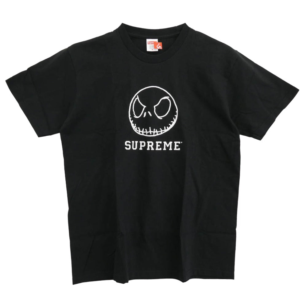 Supreme シュプリーム 23AW Skeleton Tee ナイトメアビフォアクリスマス スケルトン プリント クルーネック 半袖 Tシャツ ブラック系 M【極上美品】【中古】