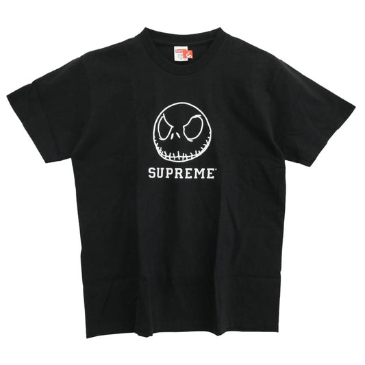 Supreme シュプリーム 23AW Skeleton Tee ナイトメアビフォアクリスマス スケルトン プリント クルーネック 半袖 Tシャツ ブラック系 M【極上美品】【中古】