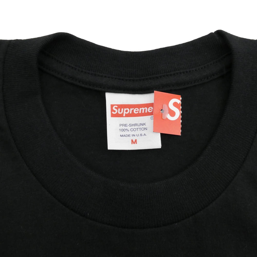 Supreme シュプリーム 23AW Skeleton Tee ナイトメアビフォアクリスマス スケルトン プリント クルーネック 半袖 Tシャツ ブラック系 M【極上美品】【中古】