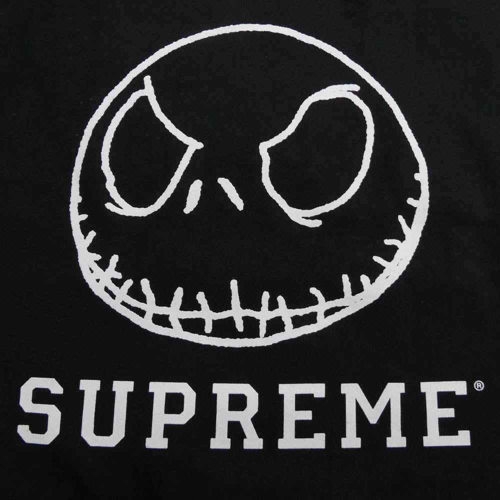 Supreme シュプリーム 23AW Skeleton Tee ナイトメアビフォアクリスマス スケルトン プリント クルーネック 半袖 Tシャツ ブラック系 M【極上美品】【中古】