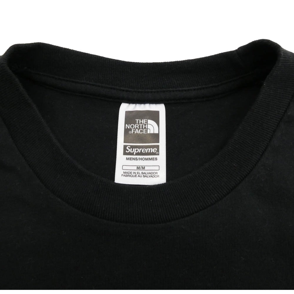 Supreme シュプリーム 24AW × The North Face TNF S/S Top ザノースフェイス ショートスリーブ トップ クルーネック 半袖 Tシャツ ブラック系 M【極上美品】【中古】