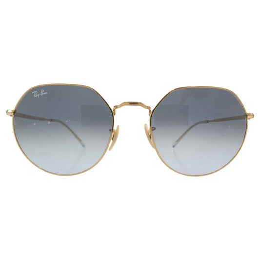 Ray-Ban レイバン RB3565 イタリア製 JACK ジャック メタル ポリッシュ ゴールド フレーム サングラス アイウェア ゴールド系 グリーン系 55□20 145【美品】【中古】