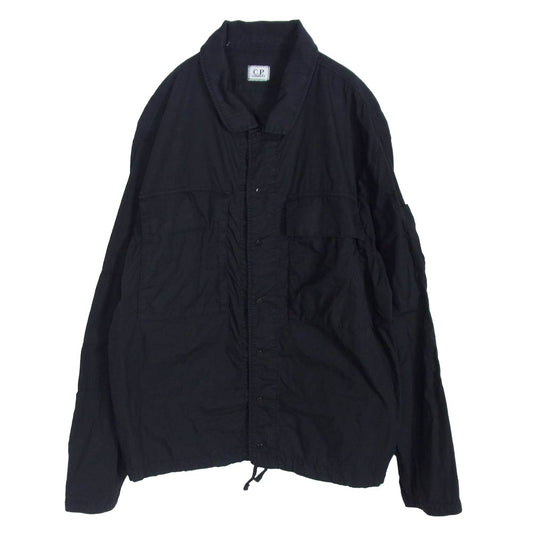 C.P.Company シーピーカンパニー 18CM05237A Overshirt オーバーシャツ スナップボタン 袖ゴーグル ジャケット ブラック系 L【中古】