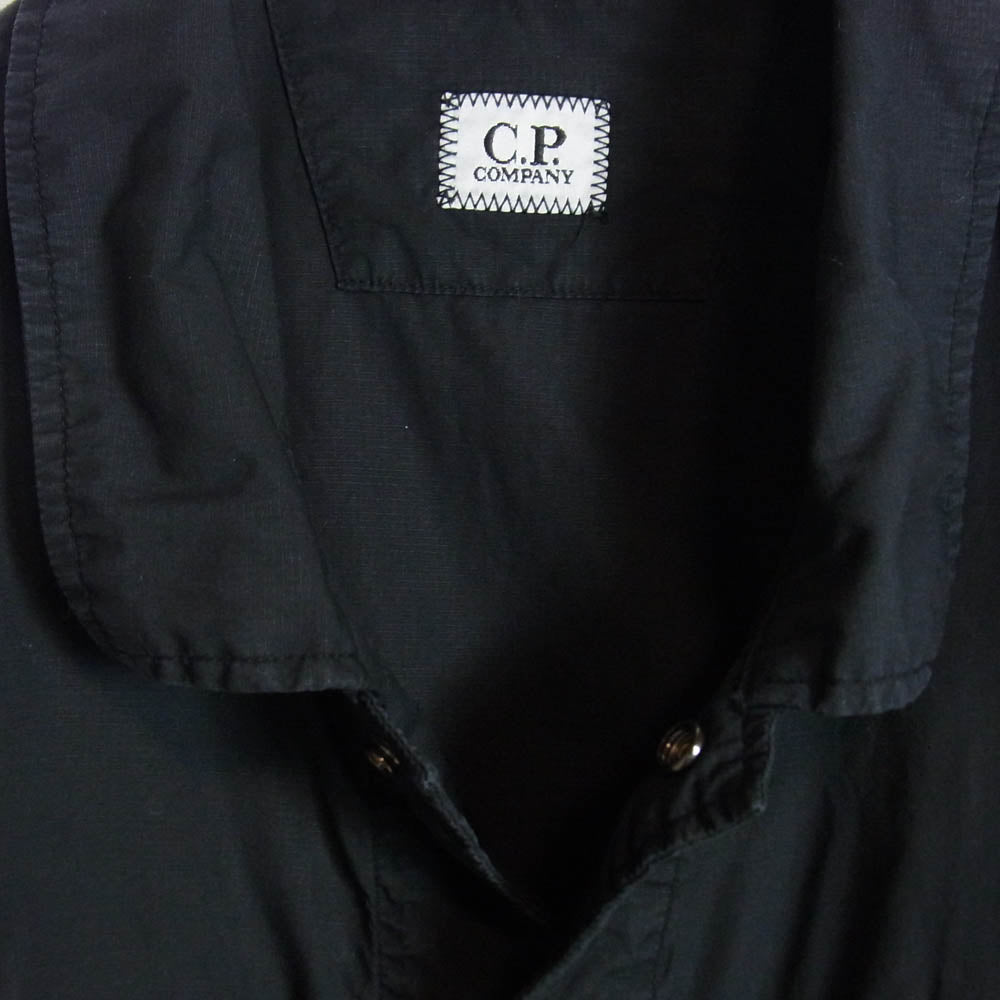 C.P.Company シーピーカンパニー 18CM05237A Overshirt オーバーシャツ スナップボタン 袖ゴーグル ジャケット ブラック系 L【中古】