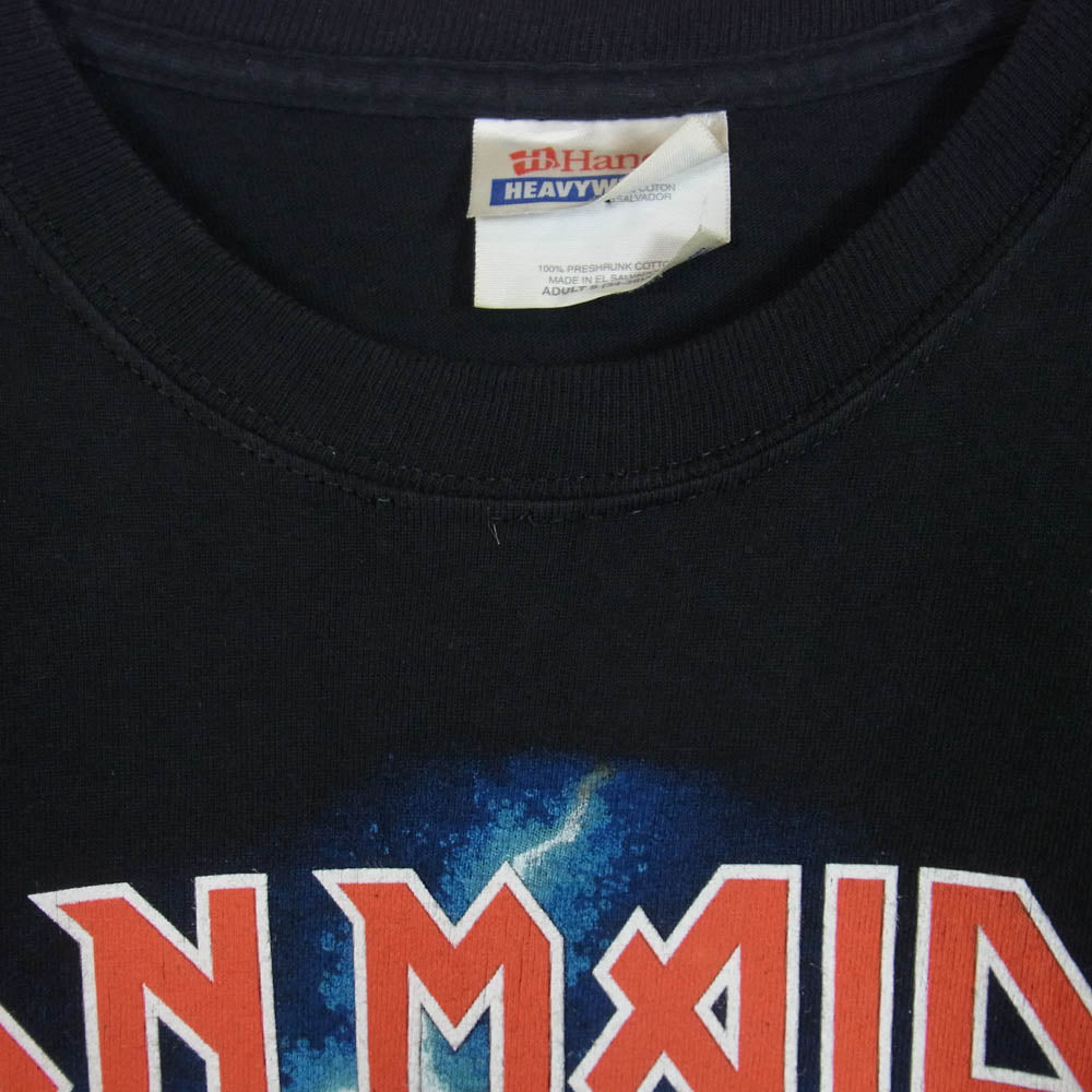 ヴィンテージ 00s iron maiden best of the beast アイアンメイデン バンド Tシャツ hanes ブラック系 表記無し【中古】