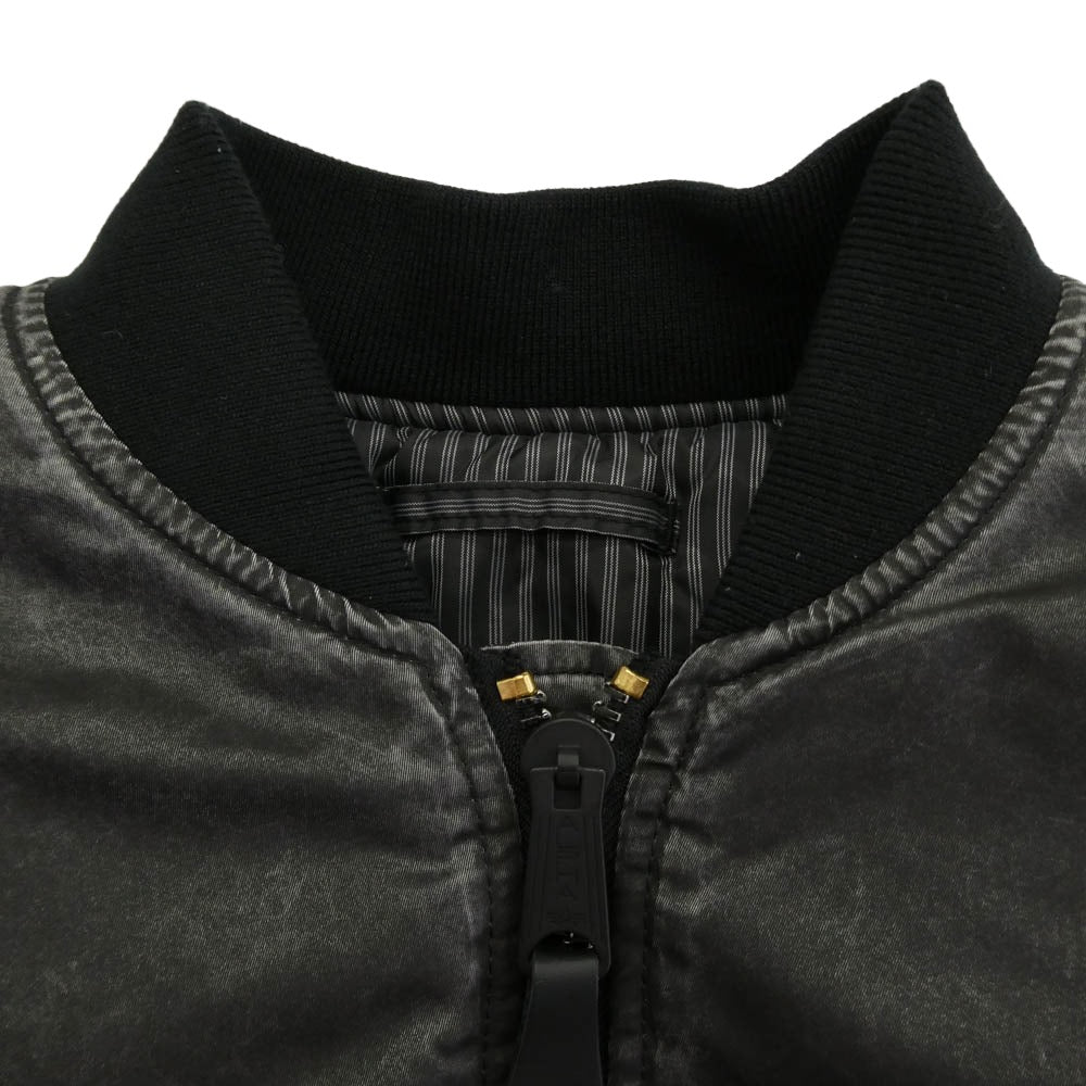 MAISON SPECIAL メゾンスペシャル TA7222-9001 × ALPHA INDUSTRIES アルファ インダストリーズ MA-1 SCRATCH CORE SPEC リバーシブル フライト ボンバージャケット ダークグレー系 M【中古】