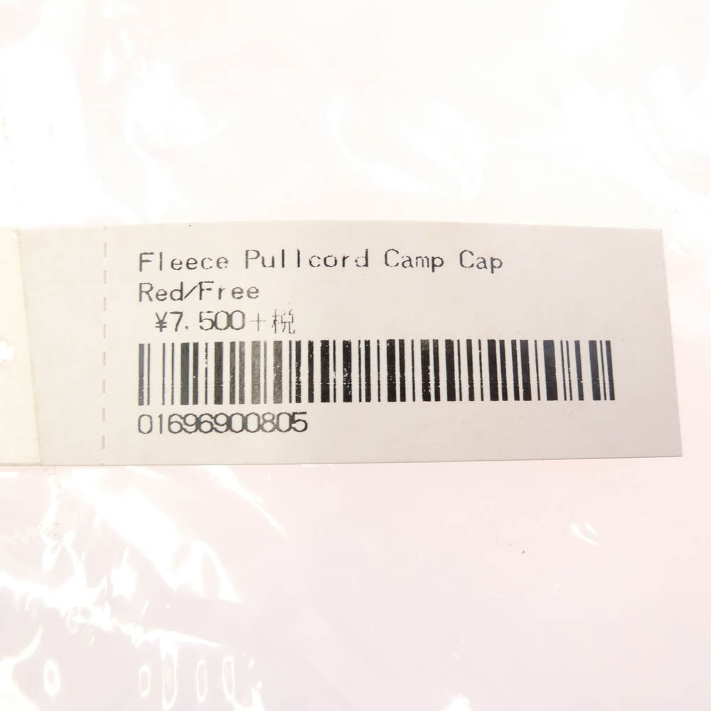 Supreme シュプリーム 18AW Fleece Pullcord Camp Cap フリース プルコード キャンプ キャップ オレンジ系【美品】【中古】