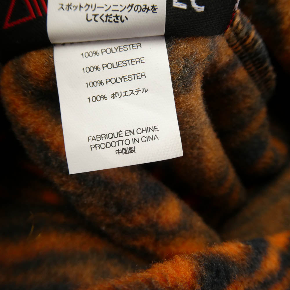Supreme シュプリーム 21AW Polartec Balaclava Tiger ポーラーテック バラクラバ タイガー ネックウォーマー ブラック系 オレンジ系【美品】【中古】