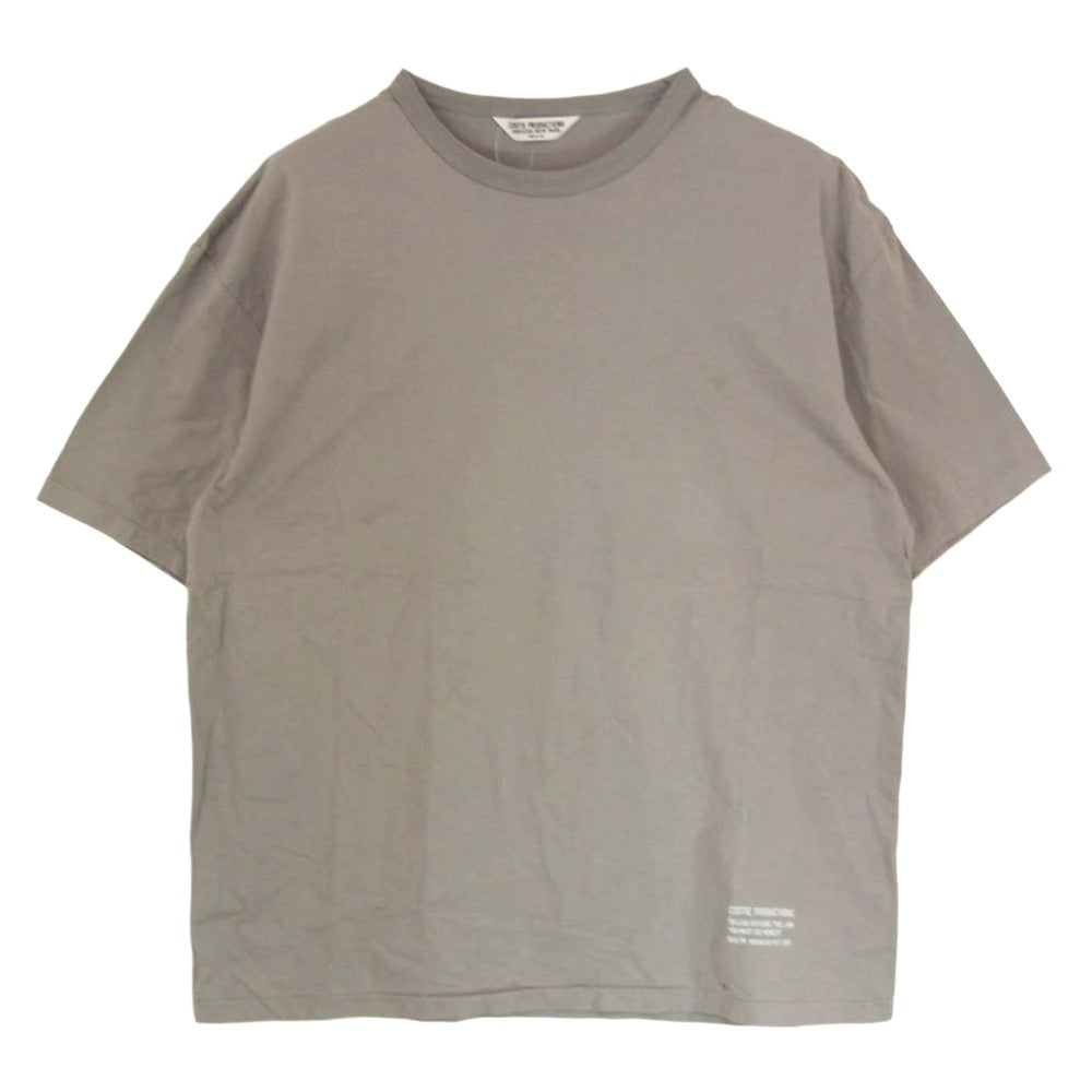 COOTIE クーティー コットン 100% 裾ロゴ プリント 半袖 Tシャツ グレー系 M【中古】