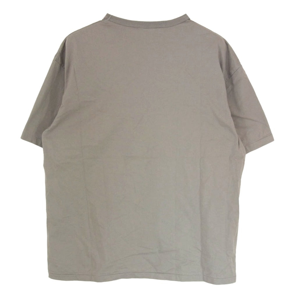 COOTIE クーティー コットン 100% 裾ロゴ プリント 半袖 Tシャツ グレー系 M【中古】