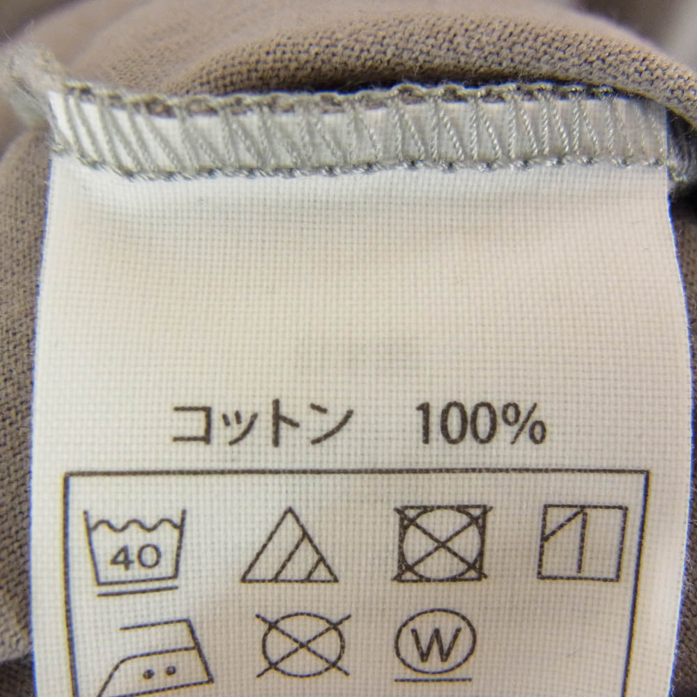 COOTIE クーティー コットン 100% 裾ロゴ プリント 半袖 Tシャツ グレー系 M【中古】