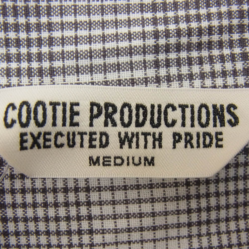 COOTIE クーティー チェック柄 オンブレ チェック 長袖 シャツ ブラック系 M【中古】