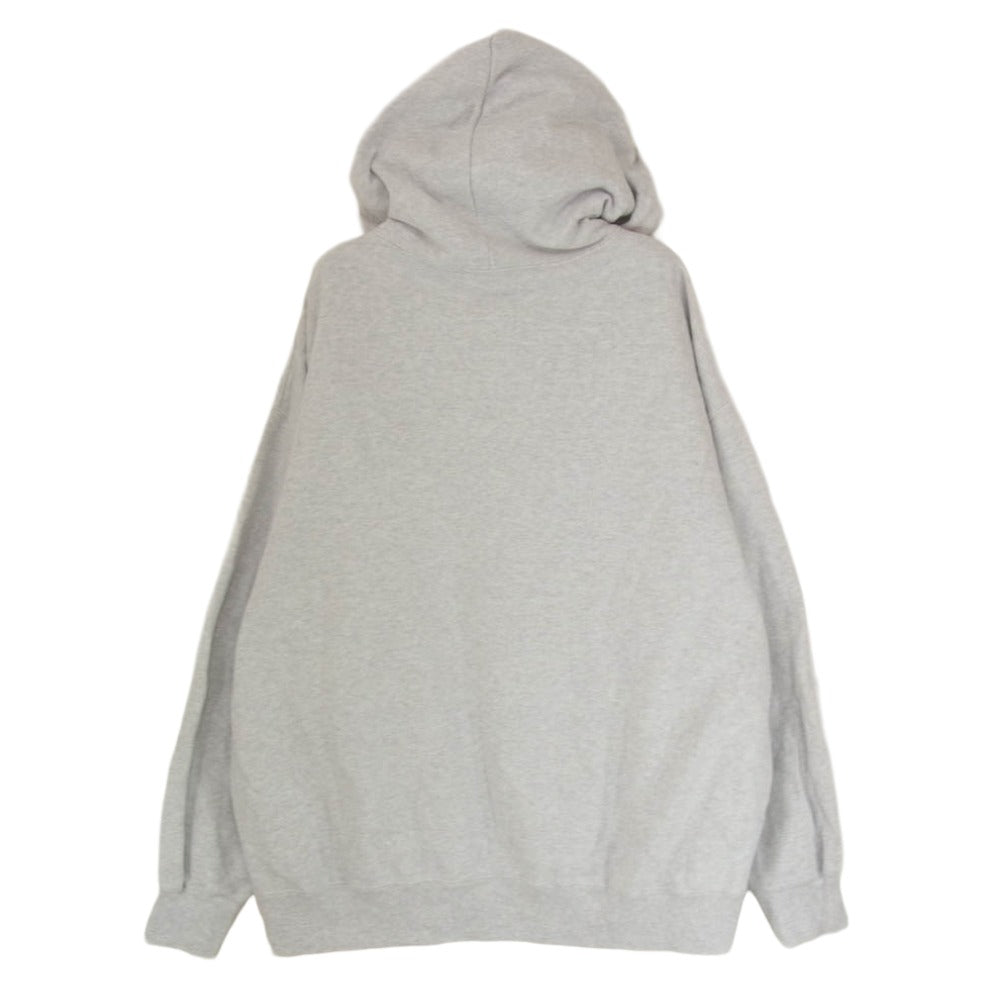COOTIE クーティー PRINT PULLOVER PARKA COLLEGE ロゴ カレッジ プリント プルオーバー スウェット パーカー グレー系 M【中古】