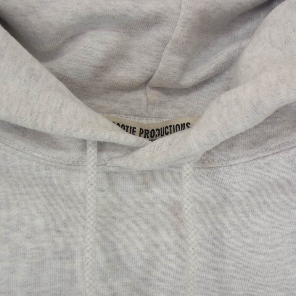 COOTIE クーティー PRINT PULLOVER PARKA COLLEGE ロゴ カレッジ プリント プルオーバー スウェット パーカー グレー系 M【中古】