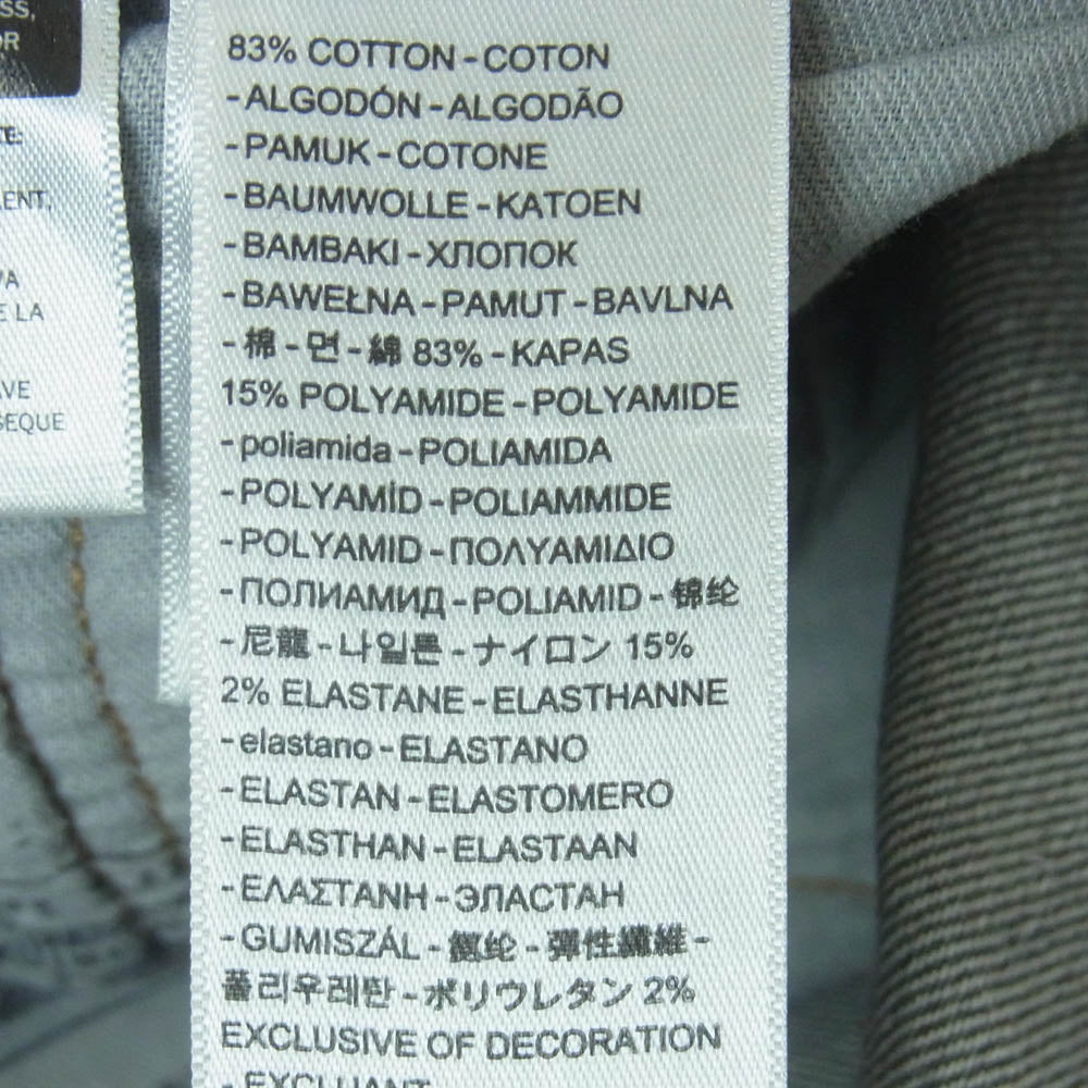Levi's リーバイス PC9-A4298-0004 SKATE SUPER BAGGY OUT RINSE スケーター スーパー バギー ブラック デニム パンツ グレー系 W31 L32【中古】
