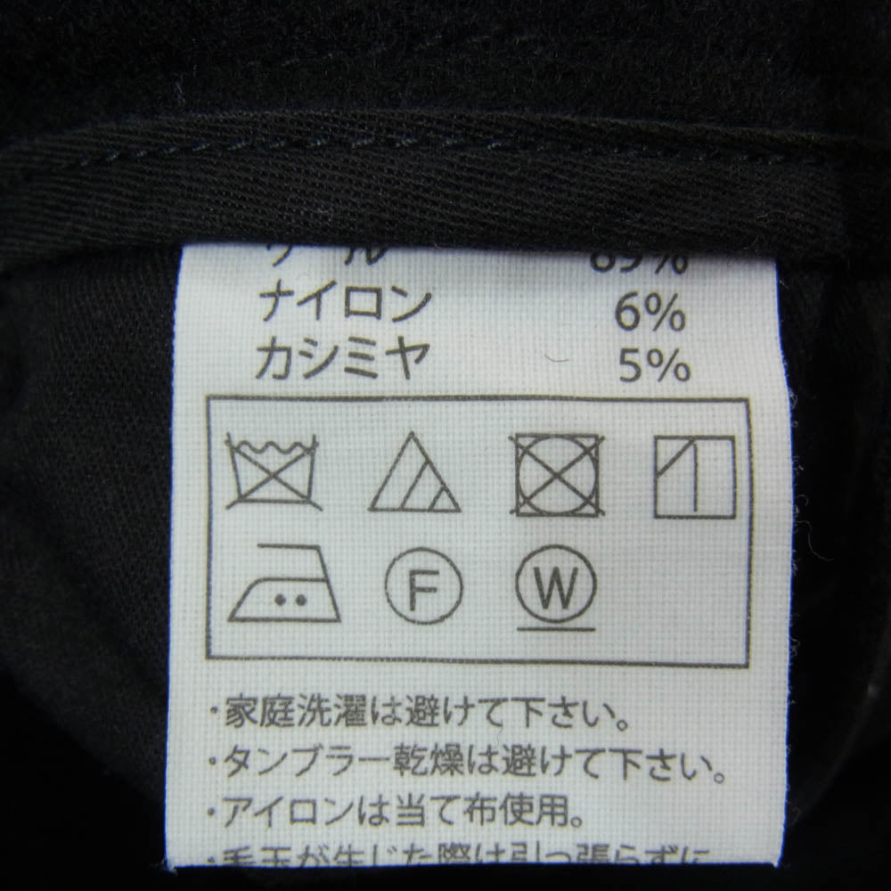 COOTIE クーティー ウール カシミヤ混 7分丈 イージー タック パンツ ブラック系 M【中古】