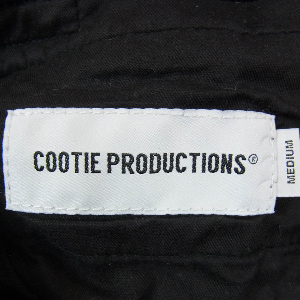 COOTIE クーティー ウール カシミヤ混 7分丈 イージー タック パンツ ブラック系 M【中古】