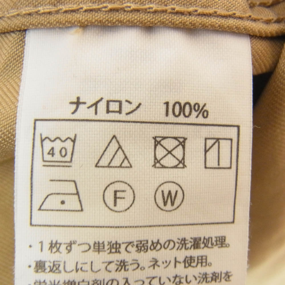 COOTIE クーティー 24SS Nylon Chino Cloth S/S Work Shirt オーバーシルエット 半袖 タスランナイロン ワーク シャツ ベージュ系 M【中古】