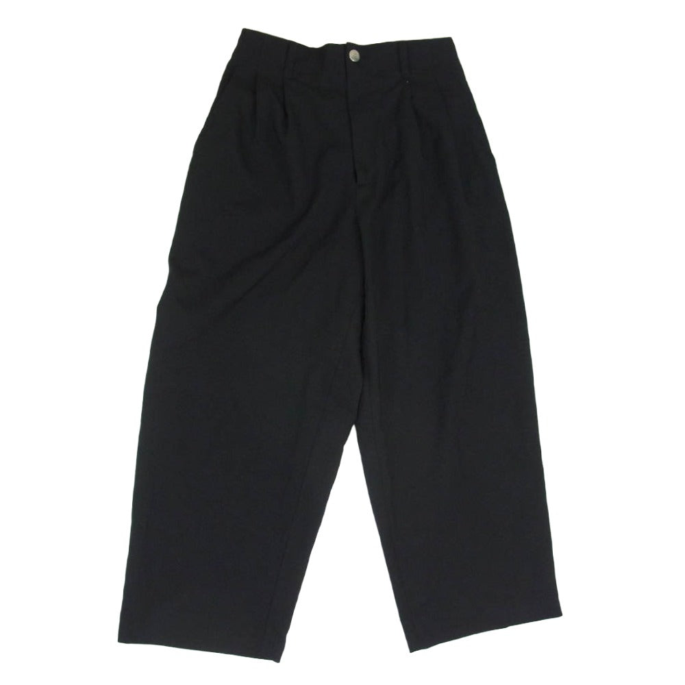 アンバーグリーム 1151131111 Concho Tapered Slacks コンチョ テーパード スラックス パンツ ブラック系 M/L【中古】