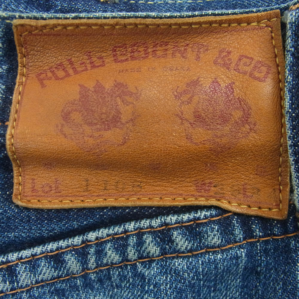 FULLCOUNT フルカウント Lot1108 Slim Straight Denim 13.7oz ジンバブエコットン スリム ストレート セルビッチ デニム パンツ インディゴブルー系 29【中古】