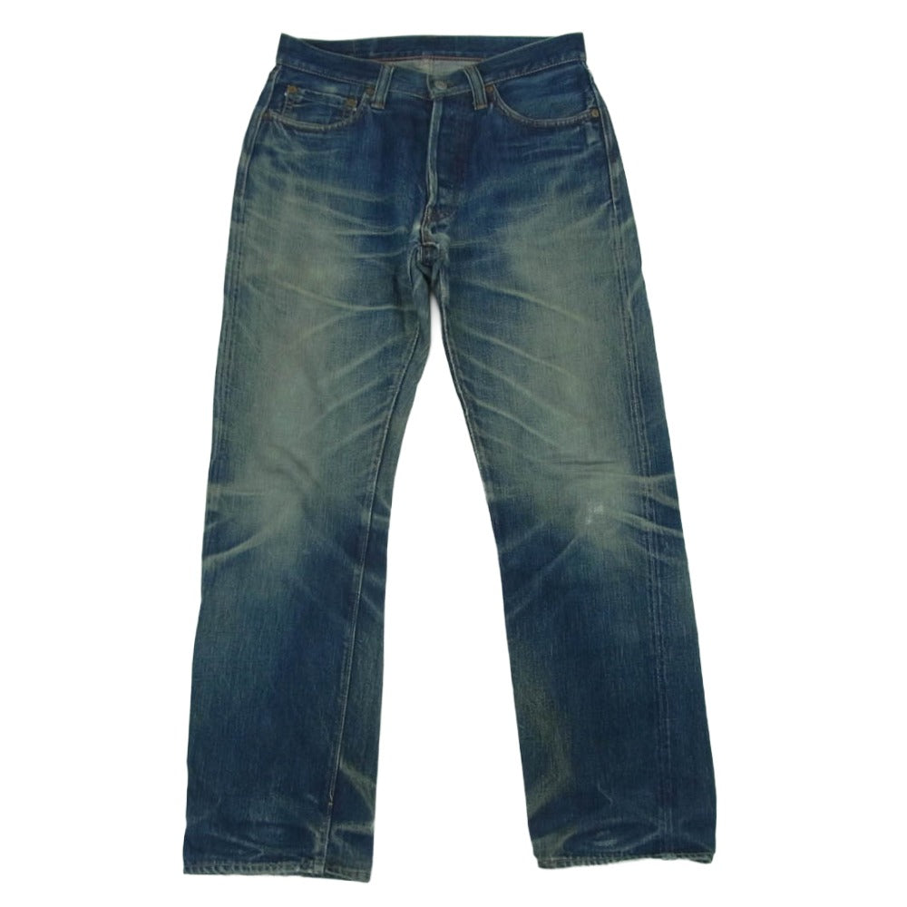 FULLCOUNT フルカウント Lot1101 13.7oz STRAIGHT ボタンフライ ストレート デニム 日本製 インディゴブルー系 L34【中古】