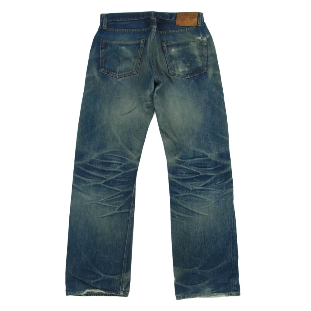 FULLCOUNT フルカウント Lot1101 13.7oz STRAIGHT ボタンフライ ストレート デニム 日本製 インディゴブルー系 L34【中古】