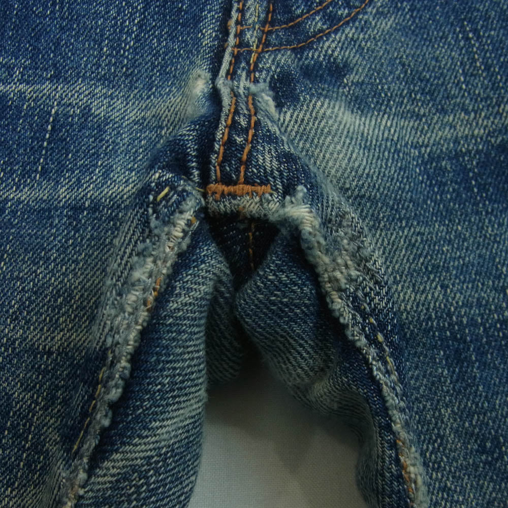 FULLCOUNT フルカウント Lot1101 13.7oz STRAIGHT ボタンフライ ストレート デニム 日本製 インディゴブルー系 L34【中古】