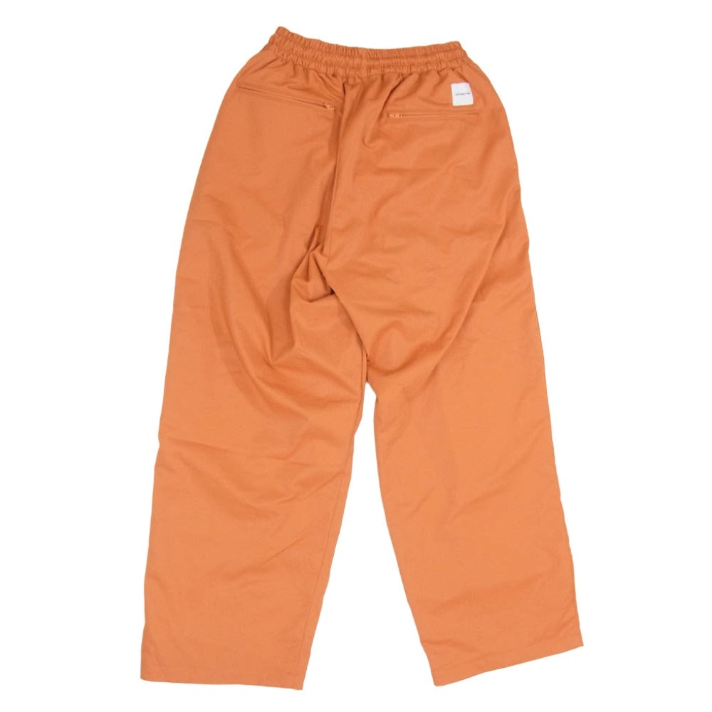 COOTIE クーティー 24SS CTE-24S127 Polyester Twill 2 Tuck Track Pants ポリエステルツイル 2タック イージー トラック パンツ オレンジ系 S【中古】