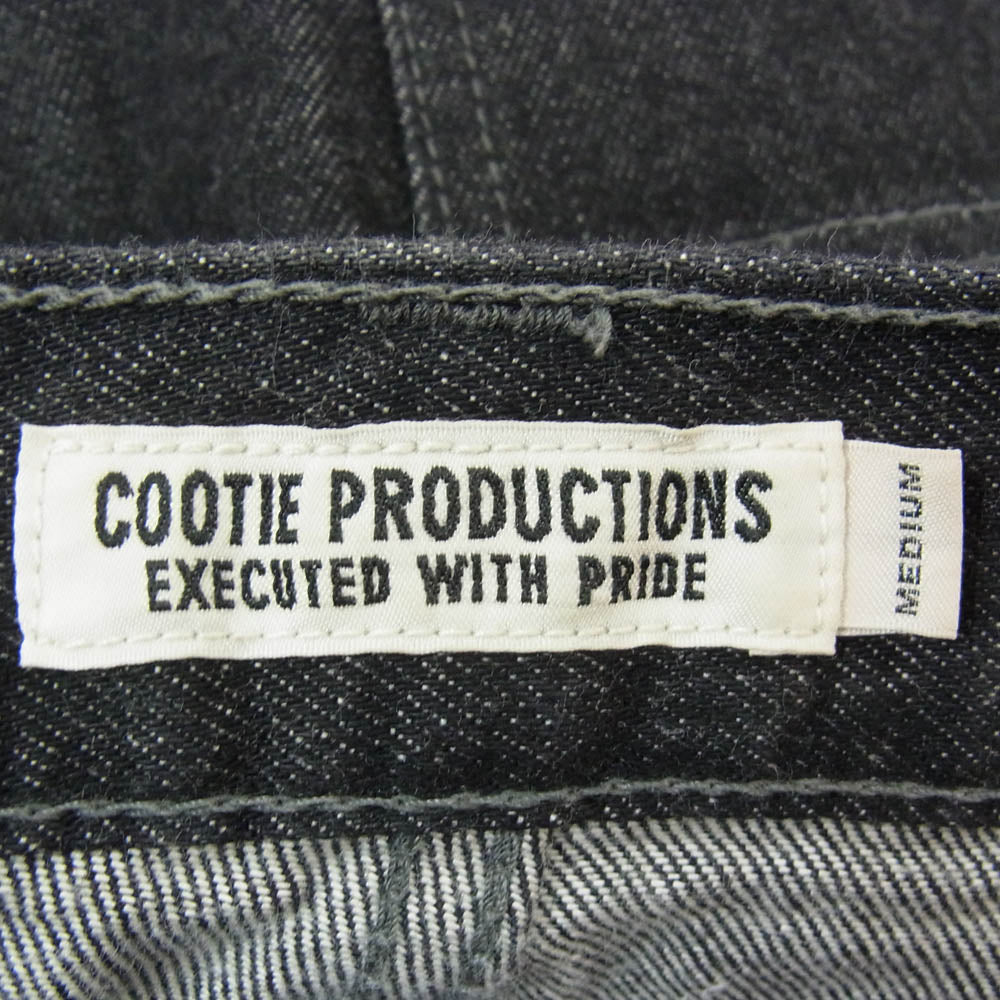 COOTIE クーティー 23SS CTE-23S110 Black Fade 12.5oz 5 POCKET BAGGY DENIM PANTS ワイドシルエット５ポケット バギー ブラック デニム パンツ ブラック系 M【中古】
