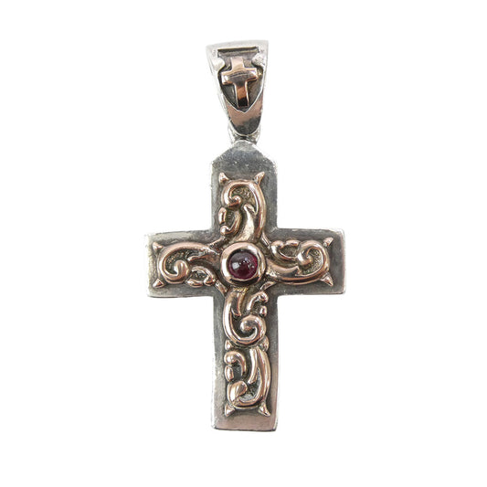 LordCamelot ロードキャメロット SVOXD GNT L ソードクロス リバーシブル ペンダント トップ シルバー系 レッド系【中古】