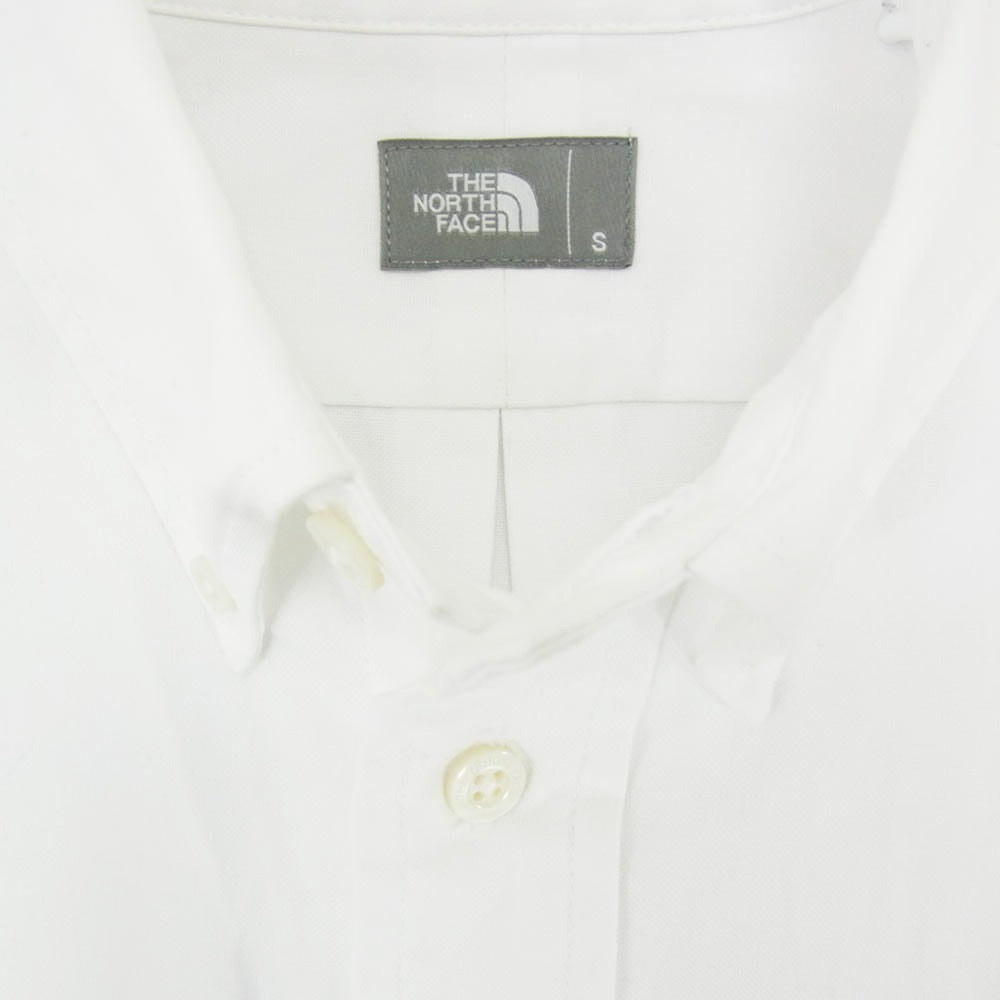 THE NORTH FACE ノースフェイス NR12450 HALF DOME SH ハーフドーム ボタンダウン ロングスリーブ 長袖 シャツ ホワイト系 S【中古】