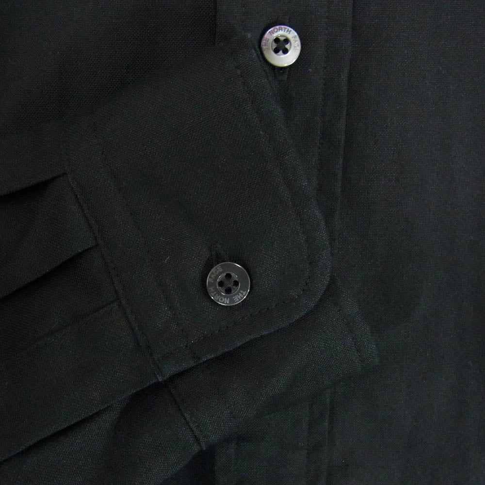 THE NORTH FACE ノースフェイス NR12450 HALF DOME SH ハーフドーム ボタンダウン ロングスリーブ 長袖 シャツ ブラック系 S【中古】