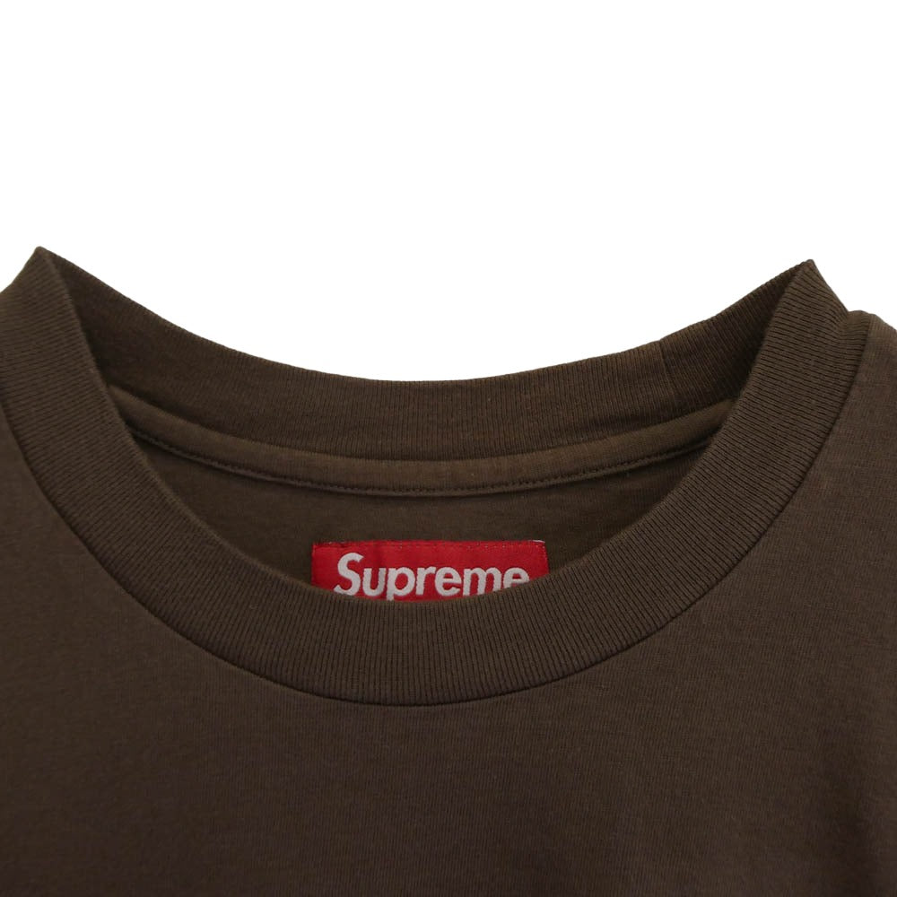 Supreme シュプリーム Intarsia S/S Top インターシャ エスエス トップ Tシャツ ブラウン ブラウン系 M【極上美品】【中古】