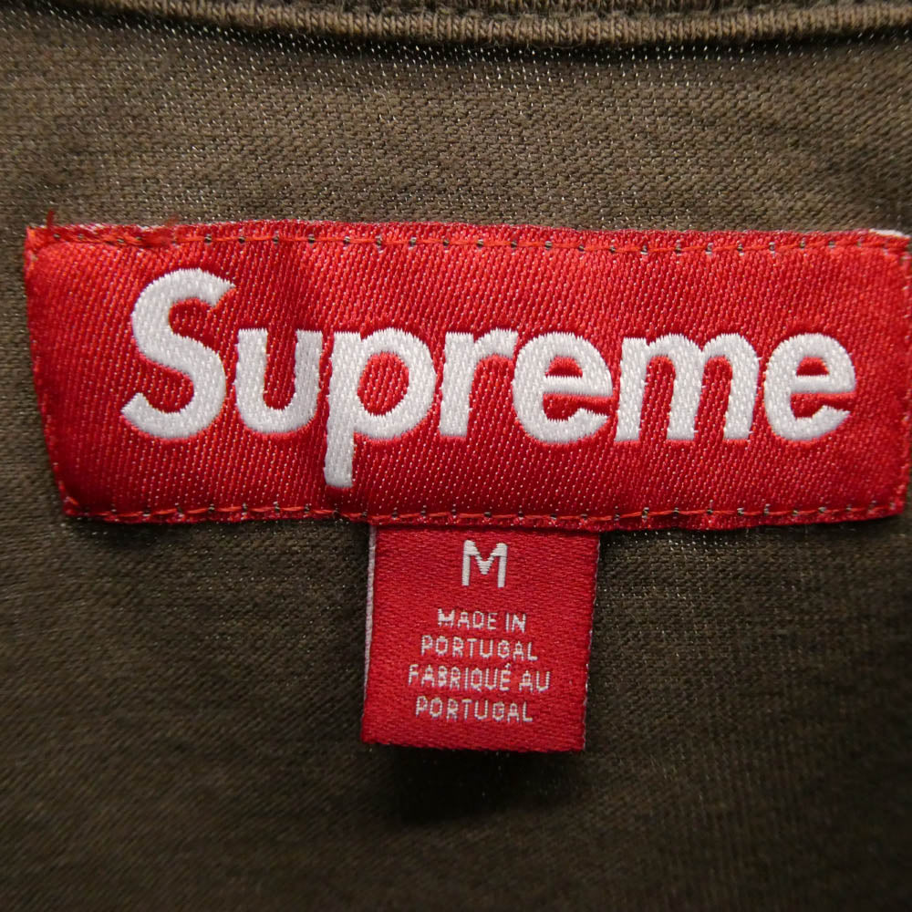 Supreme シュプリーム Intarsia S/S Top インターシャ エスエス トップ Tシャツ ブラウン ブラウン系 M【極上美品】【中古】