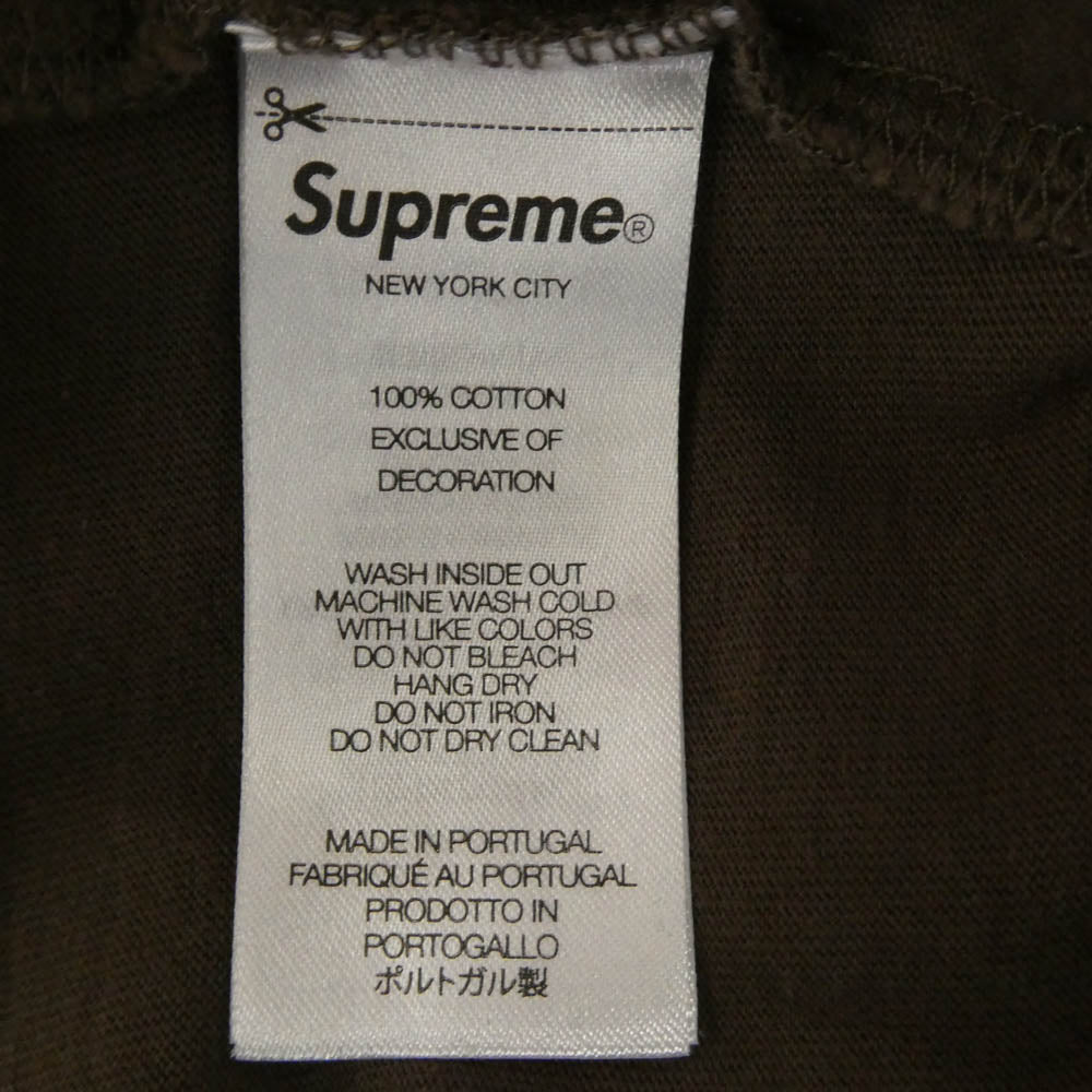 Supreme シュプリーム Intarsia S/S Top インターシャ エスエス トップ Tシャツ ブラウン ブラウン系 M【極上美品】【中古】