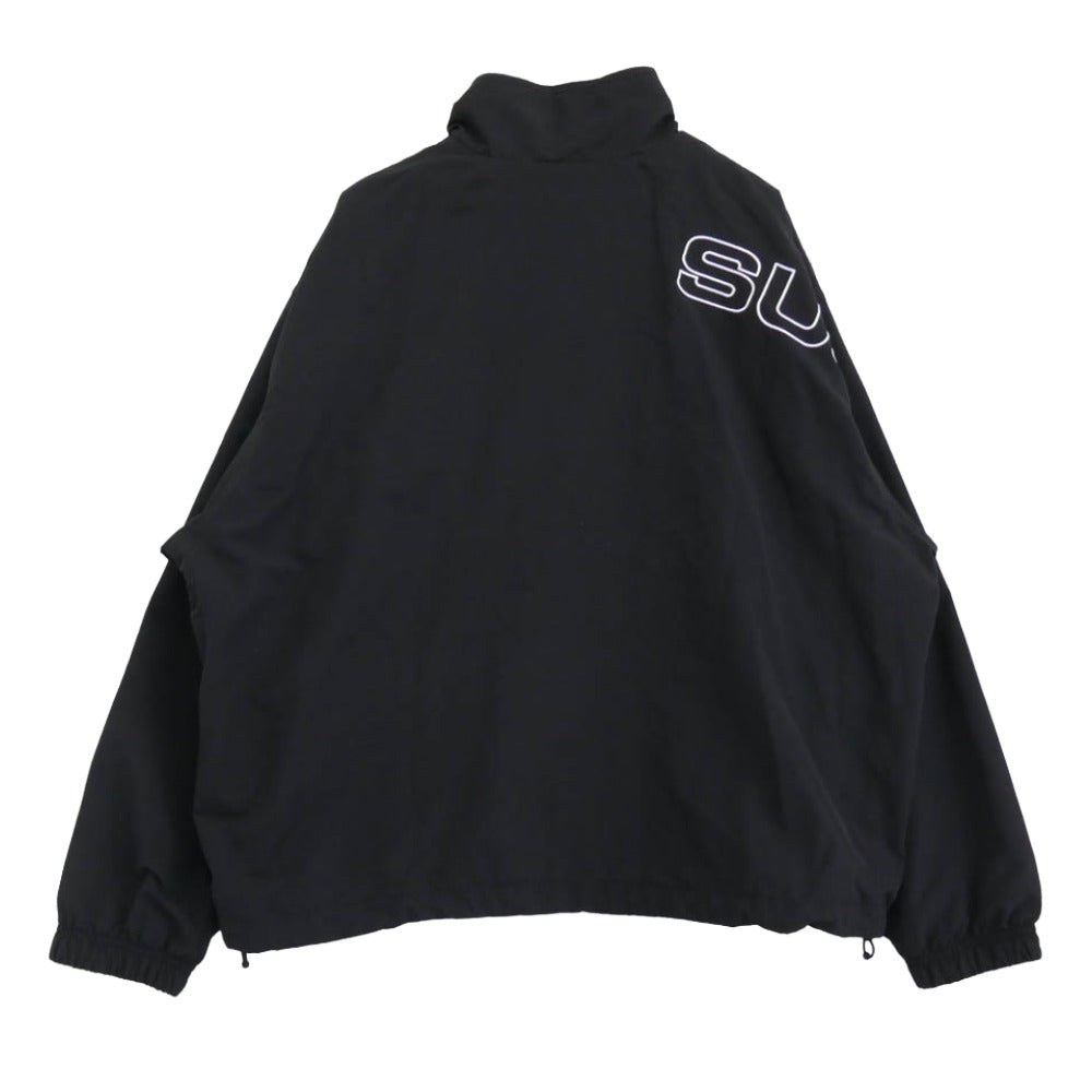 Supreme シュプリーム Spellout Embroidered Track Jacket スペルアウト エンブロイダード トラック ジャケット ブラック系 L【極上美品】【中古】