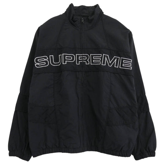 Supreme シュプリーム Jacquard Panel Track Jacket ジャカード パネル トラック ジャケット ブラック系 L【極上美品】【中古】