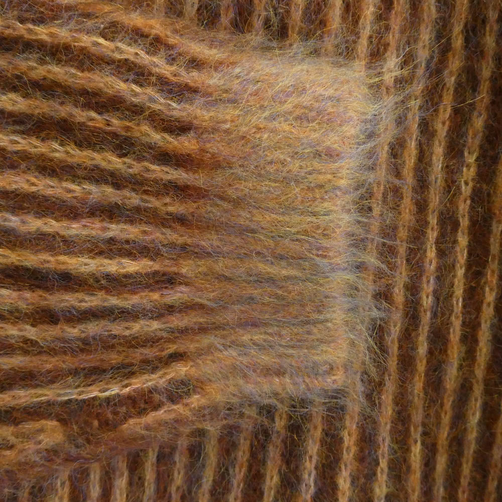 Supreme シュプリーム 2-Tone Mohair Cardigan ツートーン モヘア カーディガン ブラウン系 マルチカラー系 L【極上美品】【中古】