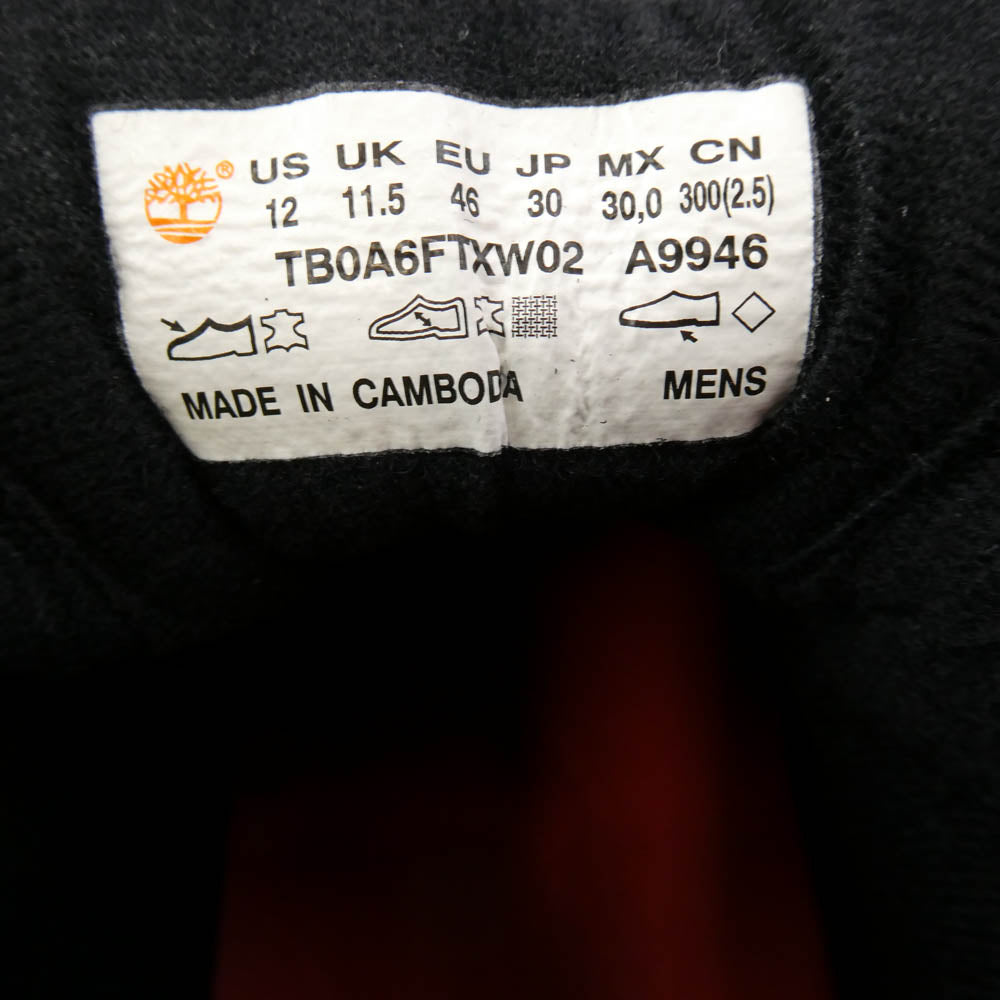 Supreme シュプリーム × Timberland FIELD BOOT GORE-TEX ティンバーランド ゴアテックス フィールド ブーツ ブラック系 30【極上美品】【中古】