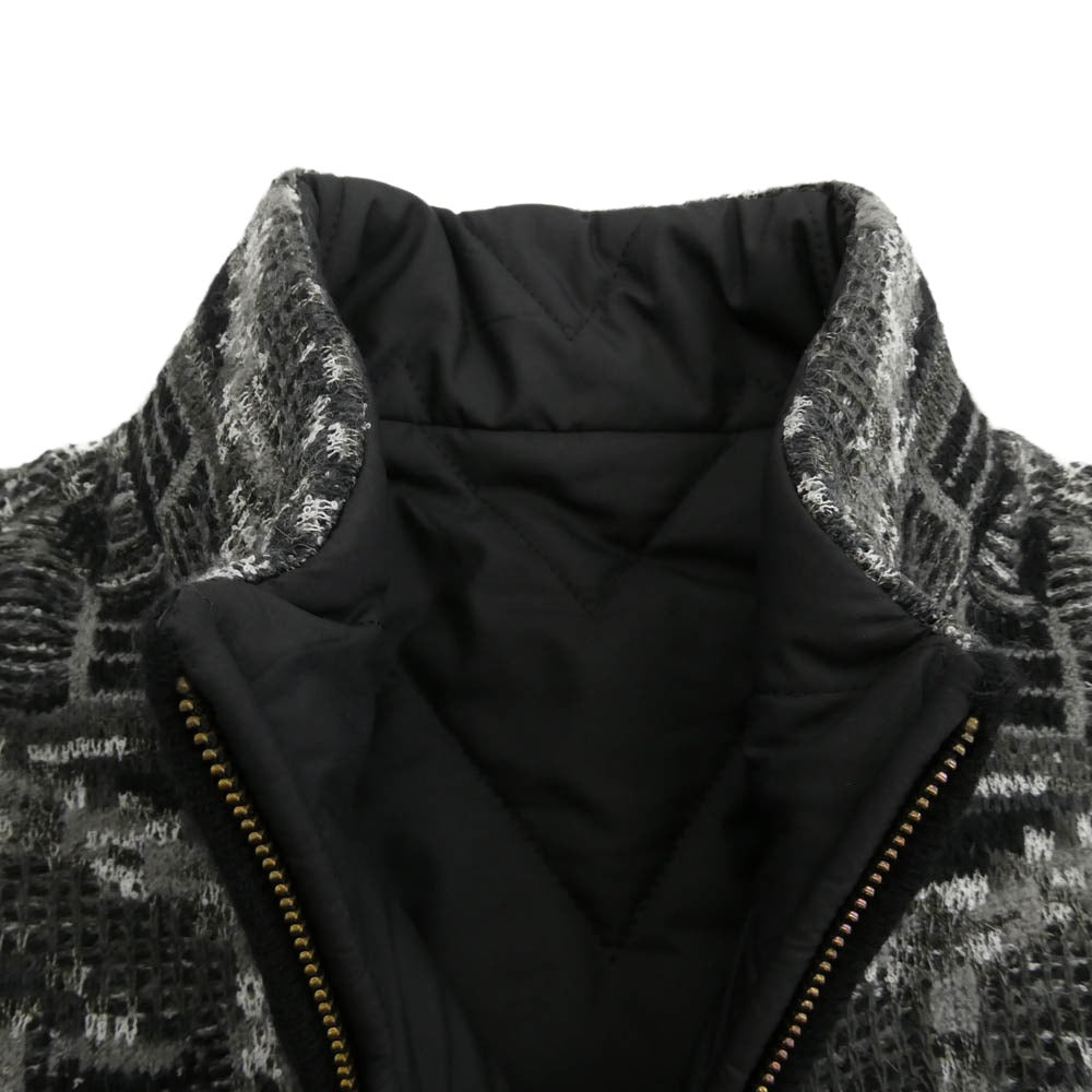 Supreme シュプリーム 21AW Missoni Reversible Knit Jacket ミッソーニ リバーシブル ニット ジャケット ブラック系 グレー系 L【極上美品】【中古】