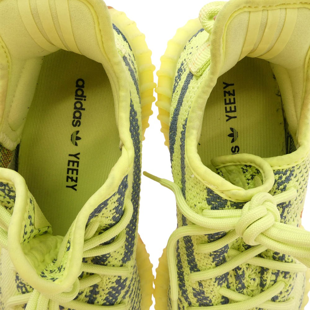 adidas アディダス B37572 YEEZY BOOST 350 V2 SEMIFROZEN イージー ブースト セミフローズン ローカット スニーカー グリーン系 26.0cm【中古】