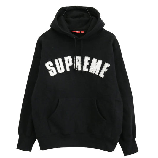 Supreme シュプリーム 21AW PEARL LOGO HOODED SWEATSHIRT パール ロゴ フーデッド スウェットシャツ パーカー ブラック系 S【中古】