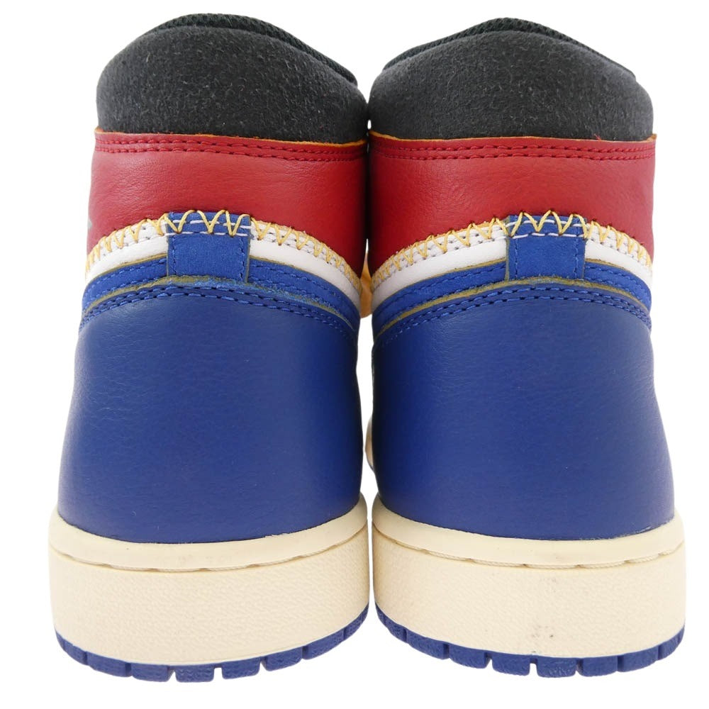 NIKE ナイキ BV1300-146 フェイクバスターズ鑑定済 UNION AIR JORDAN 1 RETRO HIGH NRG ユニオン エアジョーダン1 レトロ ハイカットスニーカー レッド系 オフホワイト系 レッド系 27【極上美品】【中古】