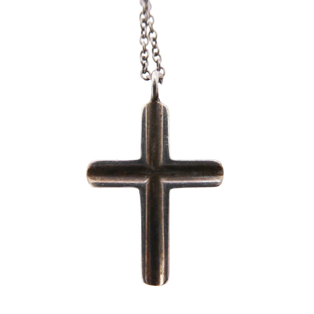 TIFFANY&Co. ティファニー SV925 コンケーブ クロス ネックレス シルバー系【中古】