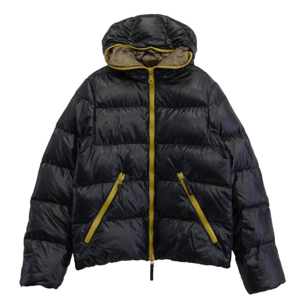 DUVETICA デュベティカ U.2250.00 DIONISIO ディオニシオ ジップ フード ダウン ジャケット ダークネイビー系 46【中古】