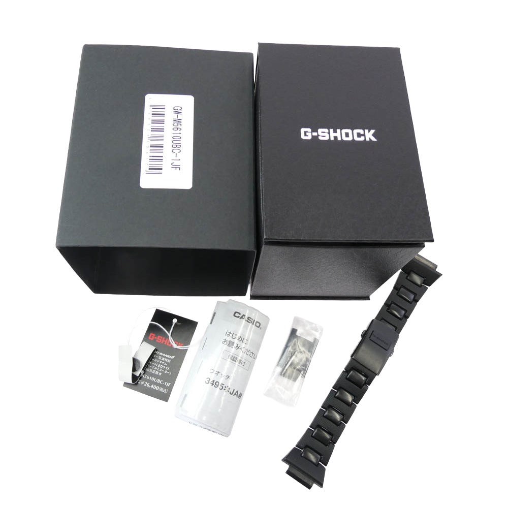CASIO G-SHOCK カシオ ジーショック GW-M5610UBC-1JF 交換用メタルバンド付き 5600SERIES DIGITAL デジタル 時計 ウォッチ ブラック系【中古】